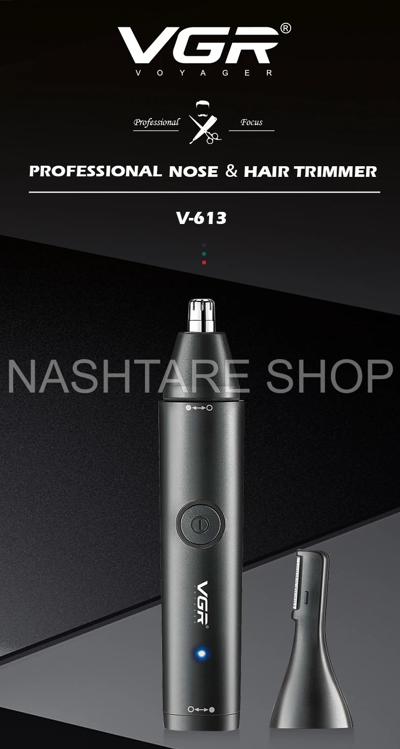 VGR Professional Barber Nose Hair Clipper V-613 | ماكينة قص شعر الأنف الاحترافية VGR V-613" - Image 2