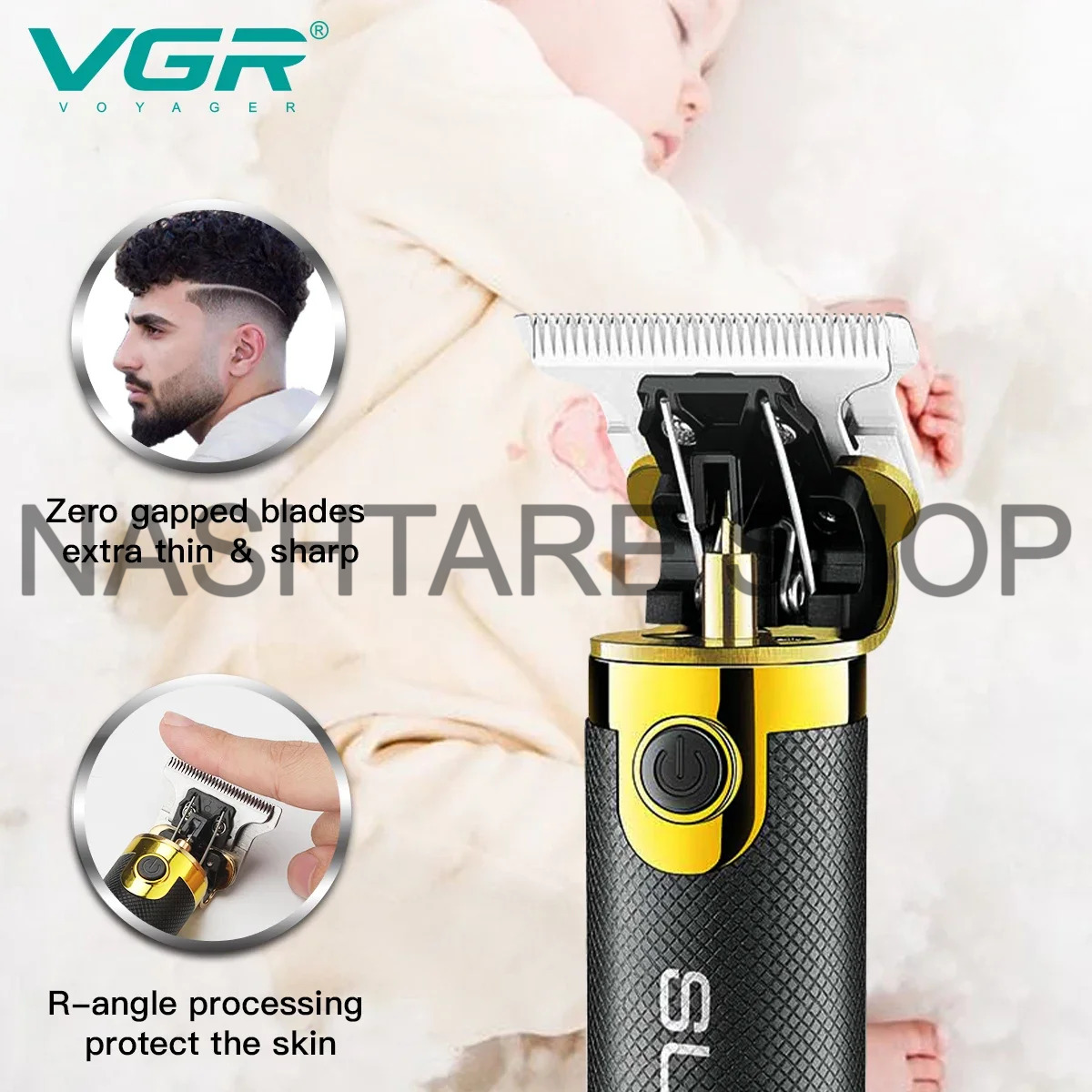 VGR Professional Barber Hair Clipper V-082 “ماكينة قص الشعر الاحترافية VGR V-082“ - Image 3