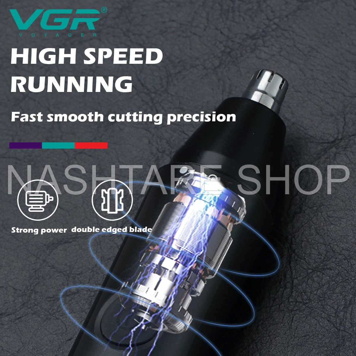 VGR Professional Barber Nose Hair Clipper V-613 | ماكينة قص شعر الأنف الاحترافية VGR V-613" - Image 5