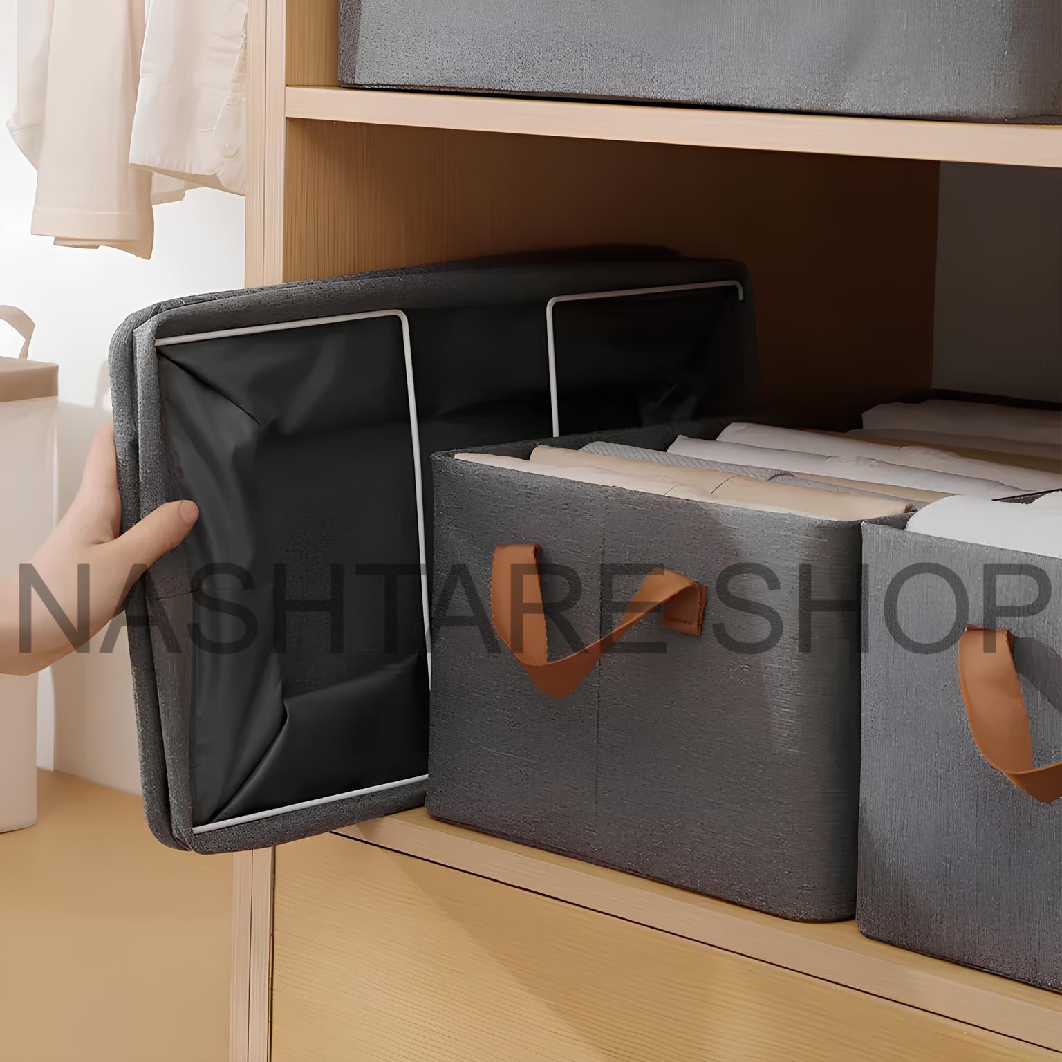 Foldable Set Clothes Storage Box | صناديق تخزين الملابس القابلة للطي - Image 2