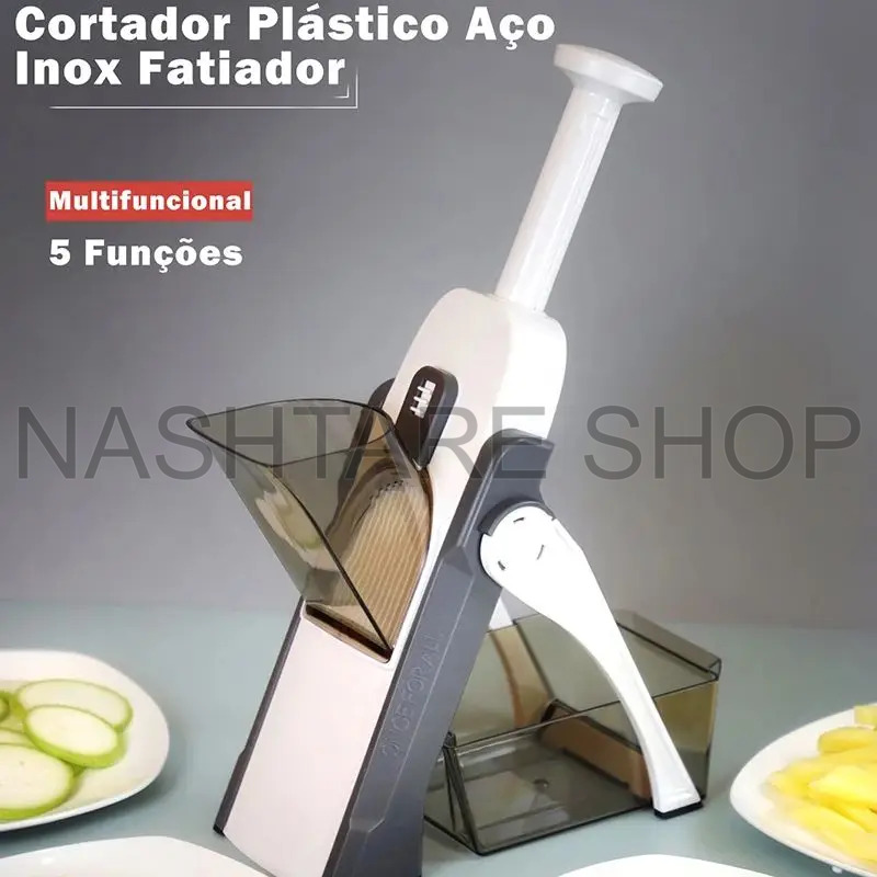 5 In 1 Manual Vegetable Cutter | قطاعة خضار يدوية - Image 3