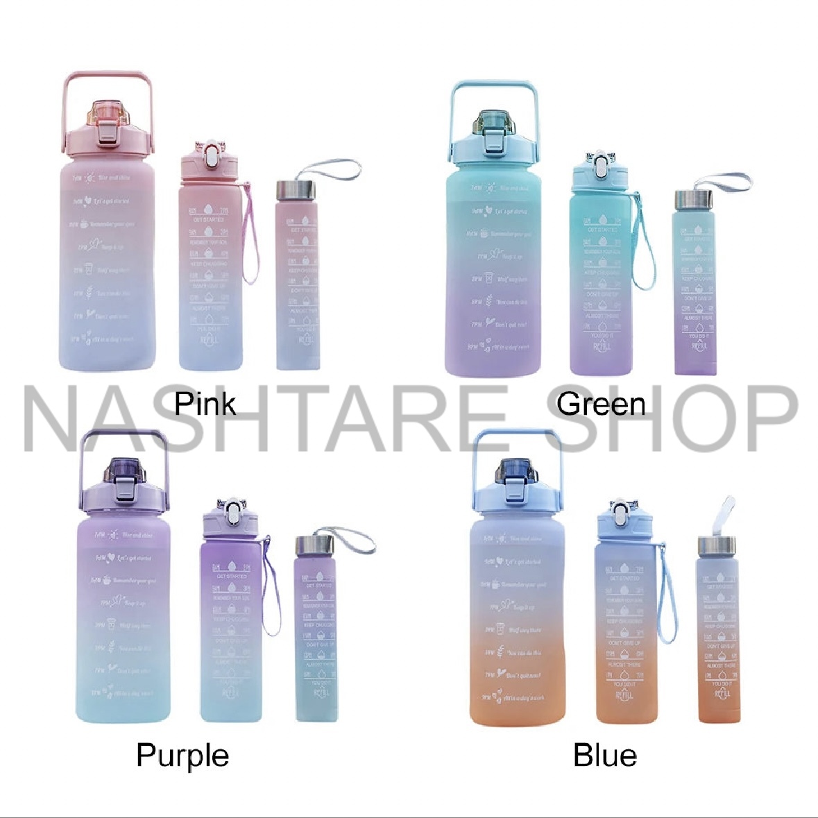 3-Piece Hydration Bottle Set | طقم زجاجات ماء 3 قطع - Image 6