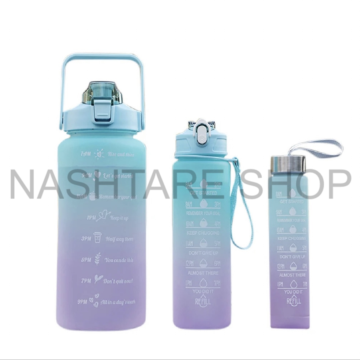 3-Piece Hydration Bottle Set | طقم زجاجات ماء 3 قطع - Image 3