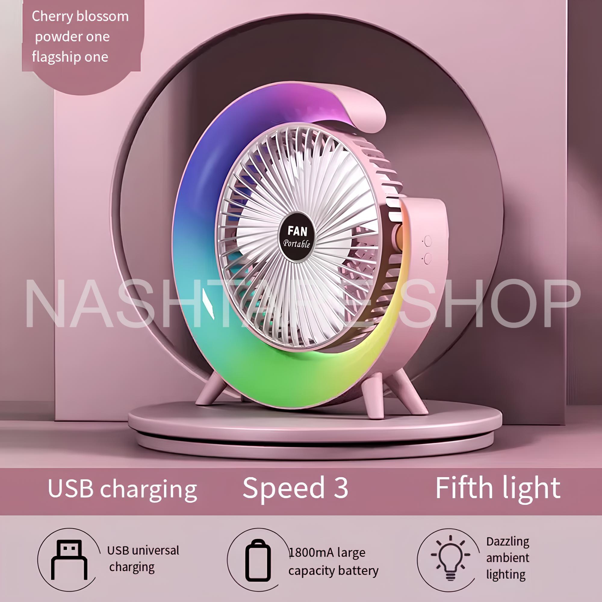Mini Rechargeable Desk Fan | مروحة مكتب صغيرة USB - Image 2