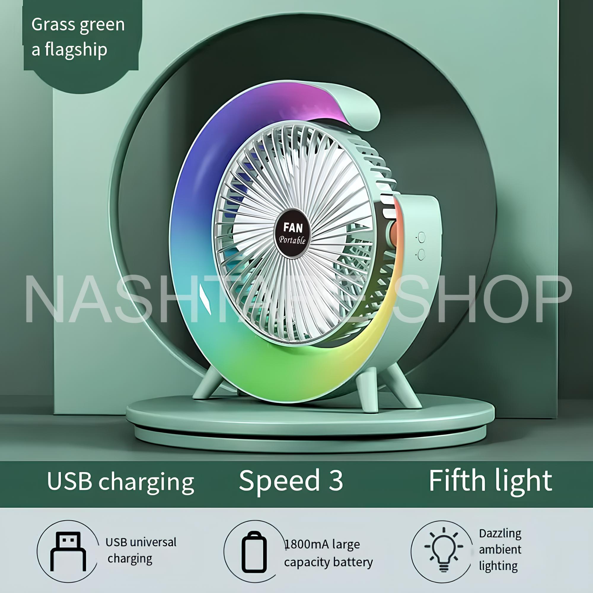 Mini Rechargeable Desk Fan | مروحة مكتب صغيرة USB - Image 4