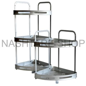Gebe Aluminium Corner Rack | رف الزاوية ألمنيوم